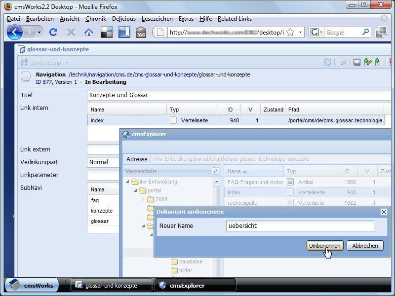 If you move the target document or just rename it, just like in this example ...