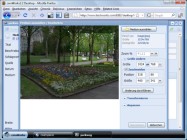 The next step is to select and crop a detail of the picture. This can be done by mouse or by entering numbers.