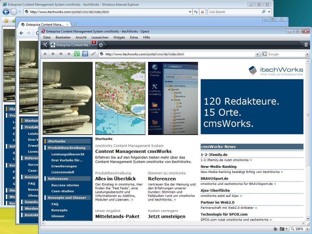 The preview URL can be tested with all browsers and can be sent by e-mail as well.