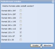Image resize wizard