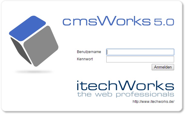 Login zum cmsWorks 5.0